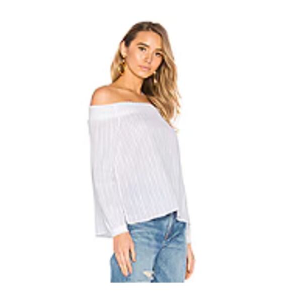 Rag & Bone Drew Off the Shoulder White Top size XSmall - Picture 12 of 12